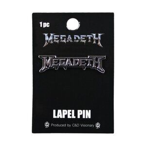 Megadeth Enamel Lapel Pin - 80s 90s Heavy Metal Rock Music Band Apparel Gift NWT